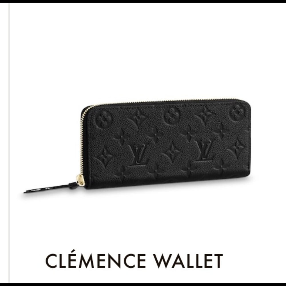 Louis Vuitton Clemence Long wallet w zipper